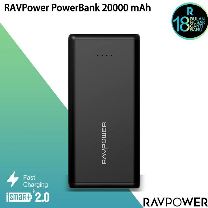 SALE RAVPower PowerBank 20000 mAh PB006/POWERBANK 20000 MAH/POWERBANK MINI/POWERBANK ROBOT/POWERBANK IPHONE/POWERBANK 10000 MAH/POWERBANK FAST CHARGING/POWERBANK WIRELESS/POWERBANK ANKER
