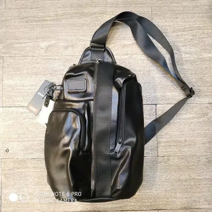 Tas Slempang Tumi Monyerey Mirror 1:1 Premium Quality (Kulit)