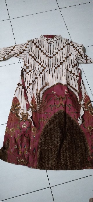 Batik Keluarga - Sania Ruffle Batik Couple Ori Ndoro Jowi Dnt Garansi Termurah Shopee -