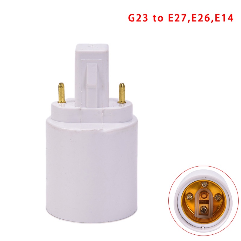 (Happy) Adapter Konverter Socket Lampu Bohlam Halogen Led G23 Ke E27 E26