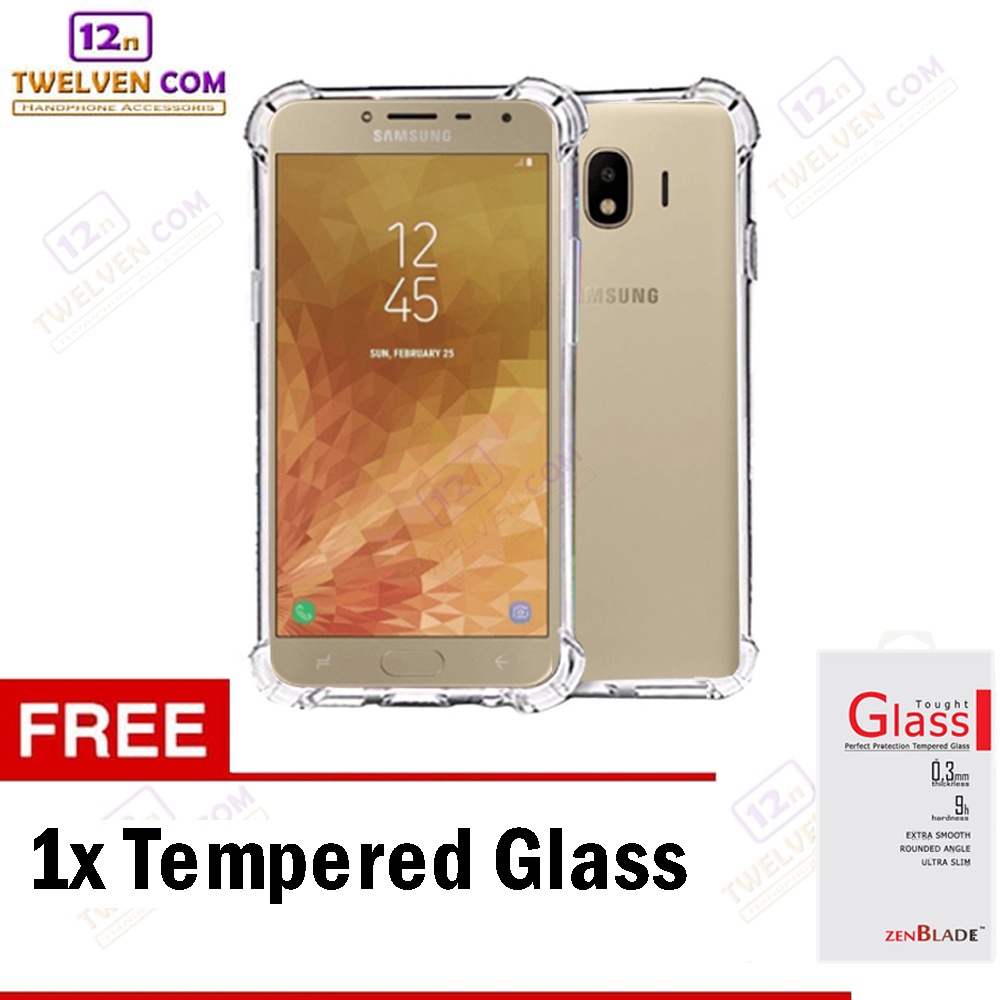 [FLASH SALE] Case Anti Crack Anti Shock Softcase Samsung J4 2018 - Free Tempered Glass