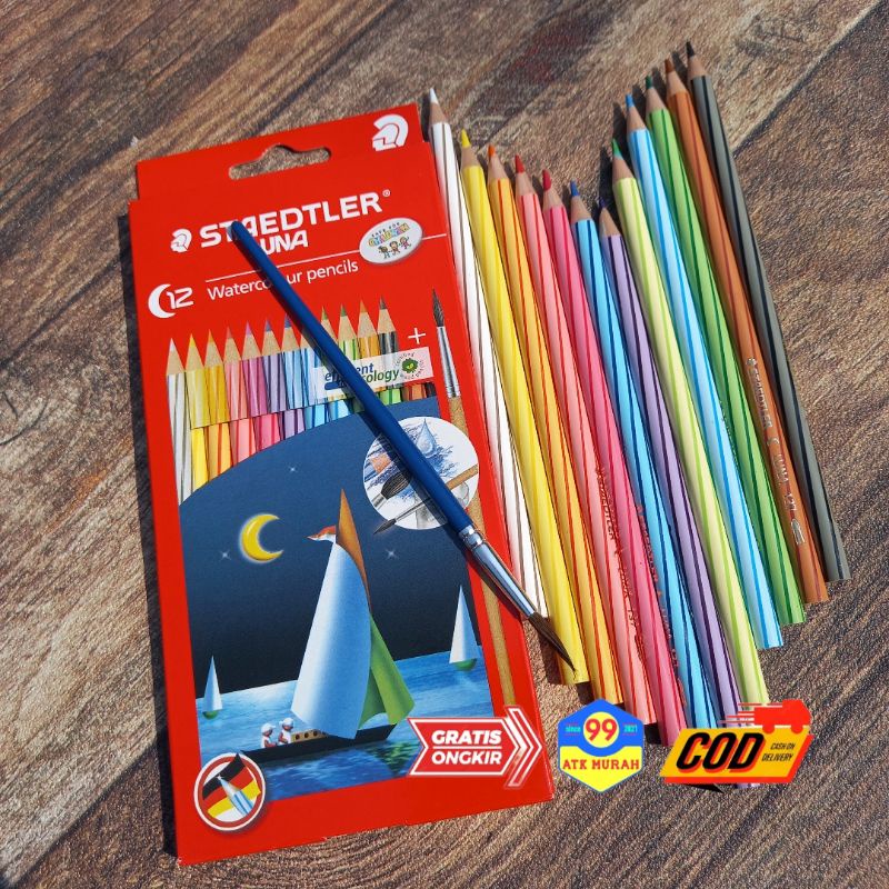 STAEDTLER PENSIL WARNA/pensil warna Luna/alat mewarnai/menggambar/pulas