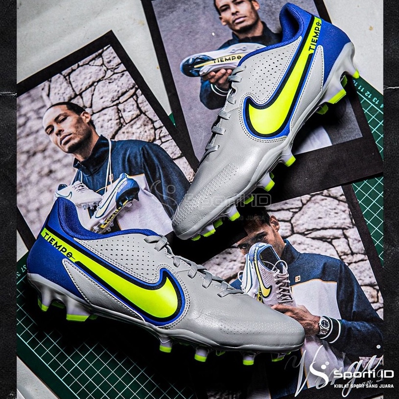 Sepatu Bola Nike Tiempo Legend 9 Academy FG - Grey Fog DA1174-075 Original | Nike Legend
