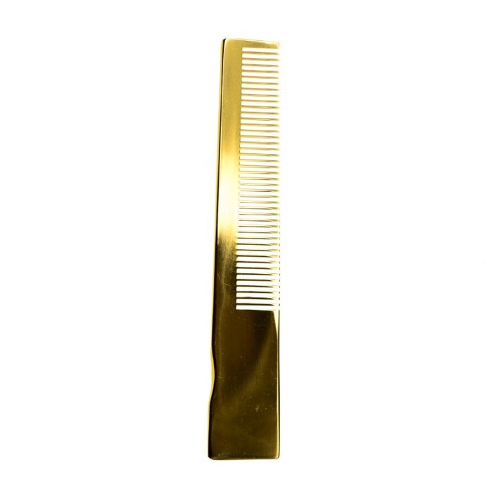 Tammia Aluminium pocket men comb 220 gold JAPAN ANANDA_KOSMETIK