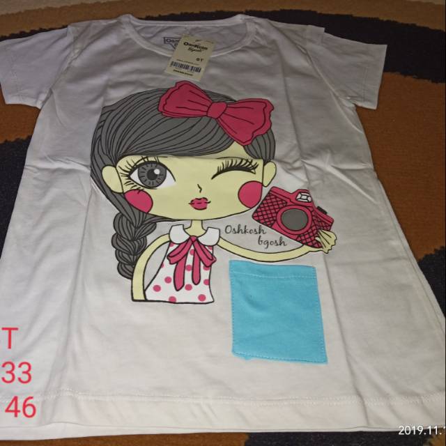 Kaos oshkosh anak cewek