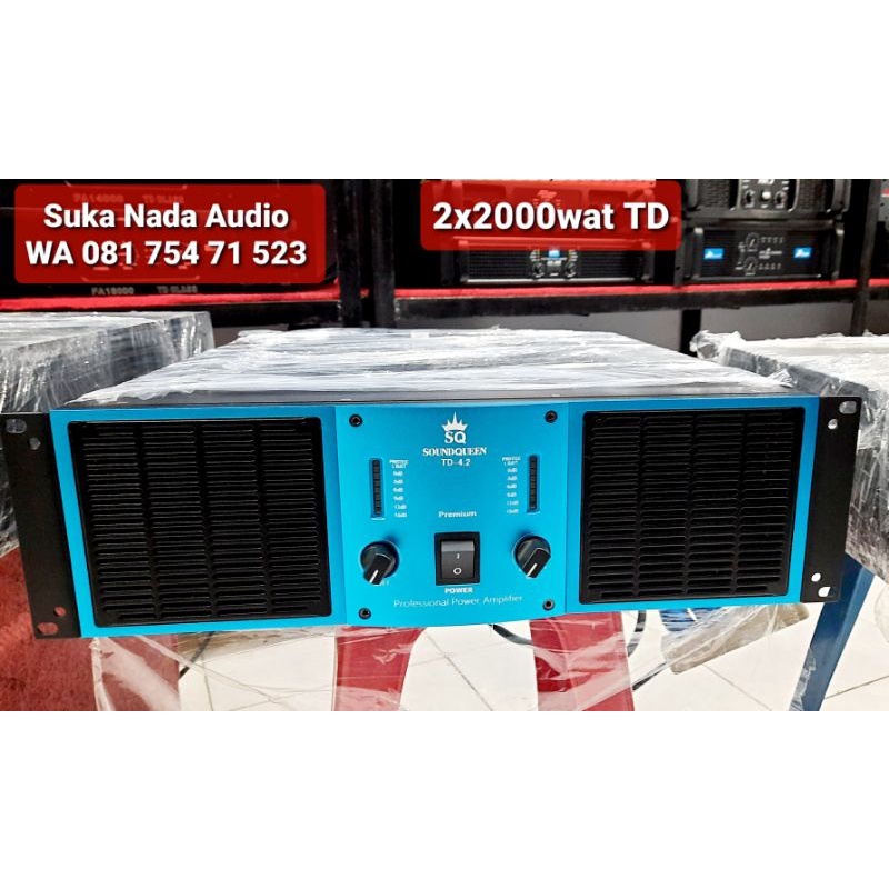 POWER SOUNDQUEEN TD-4.2 2X2000WAT 8OHM TD