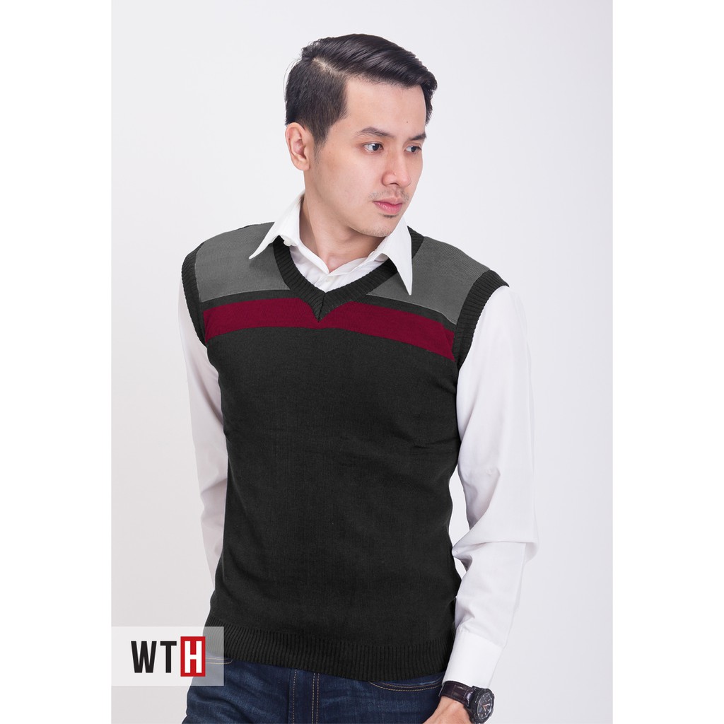 VEST ROMPI PRIA HITAM