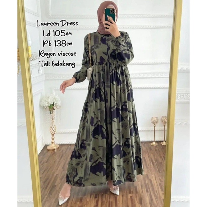 GAMIS RAYON VISCOSE - HOMEY DRESS - Dress Muslim Termurah