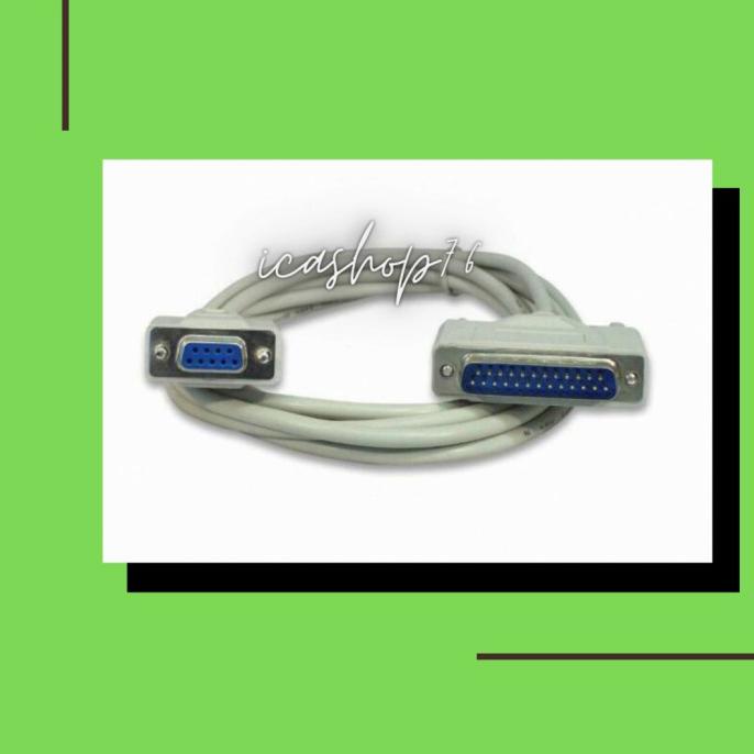 Bagus Kabel Serial Db9 Female To Db25 Male 3M Diskon