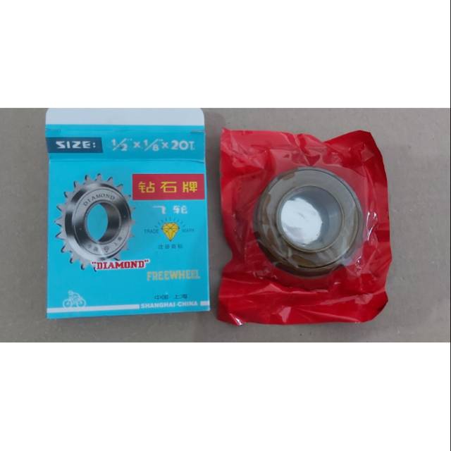 GEAR GIR PREWELL FREEWHEEL SEPEDA 20T merk DIAMOND