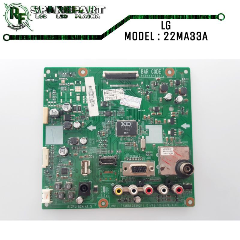 MB TV LED LG 22MA33A  Mainboard tv led lg 22ma33 a