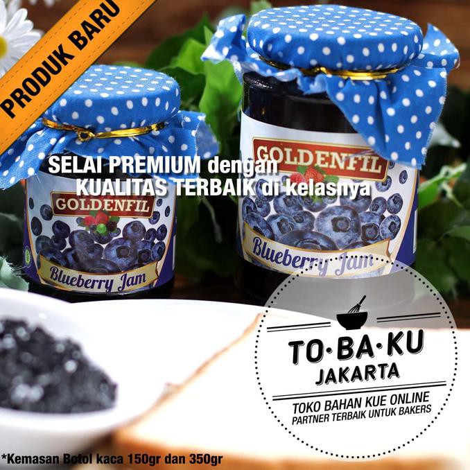 

PROMO ENAK Goldenfil Blueberry Jam Selai Blueberry Premium 50% Buah Asli 150gr Terlaris