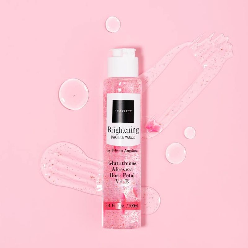 Scarlett Whitening Facial Wash 100 ml/Scarlett Facial Wash/Scarlett Sabun Muka/Scarlett Cuci Muka