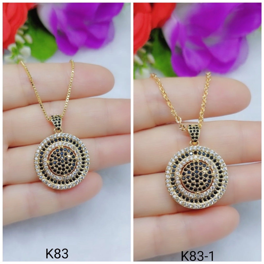 Kalung Xuping Mata Hitam Lapis Emas Perhiasan Fashion K82-85