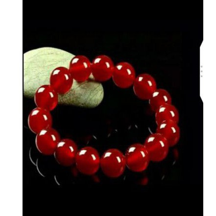 gelang batu giok merah
