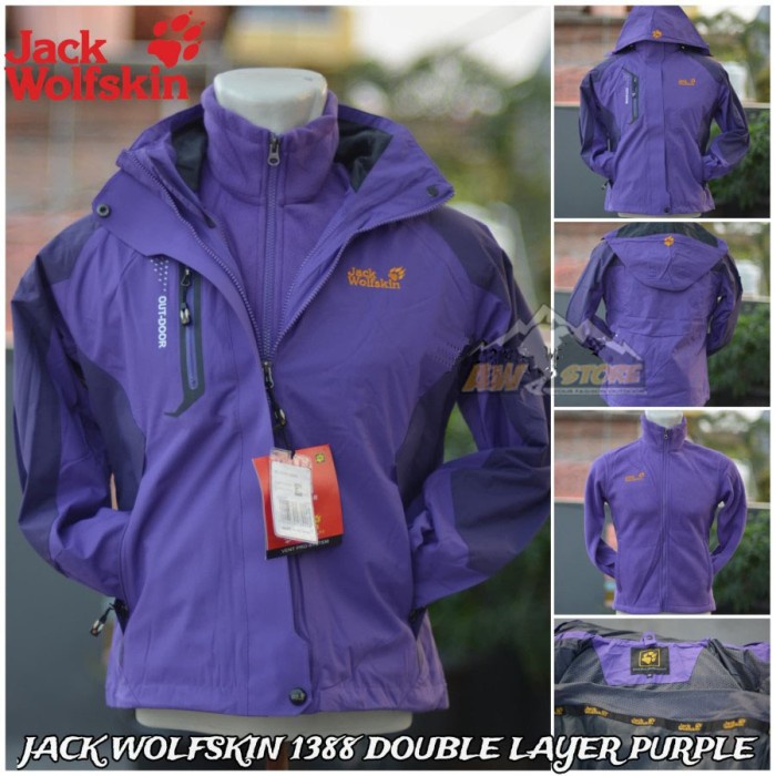 Jaket Gunung / Outdoor Jack Wolfskin Double Layer 2In1 Waterproof 1