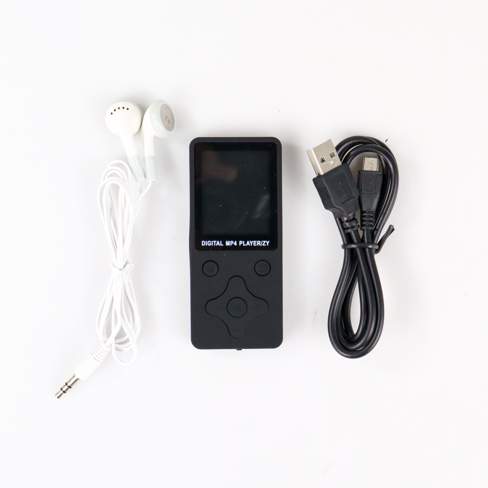 ZYZY MP4 Player Mini Mp3 Portable Music Player TF Card Slot - T1 - Black