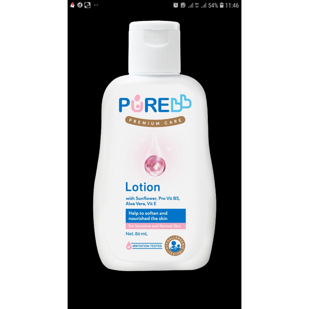 PURE BABY LOTION 80ML