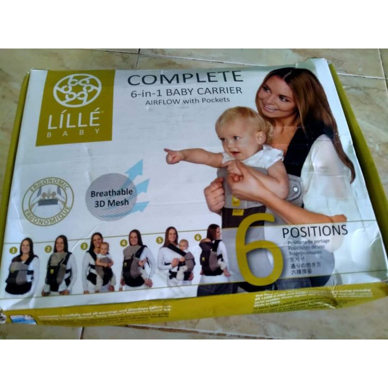 gendongan bayi m shape mshape Lillebaby lille baby complete 6in1 baby carirer airflow with pockets t