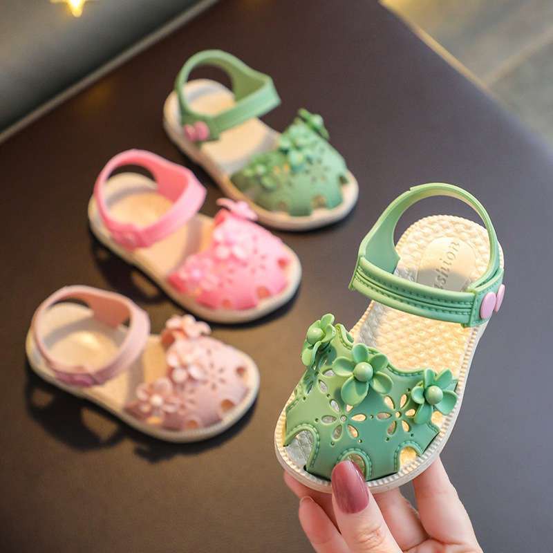 LittleAaron THREE SUNFLOWER 668 Sandal Anak Perempuan Bahan Karet Model Lucu 2-6 Tahun Sport Termurah Sendal Bayi Anak Cewek Cowok