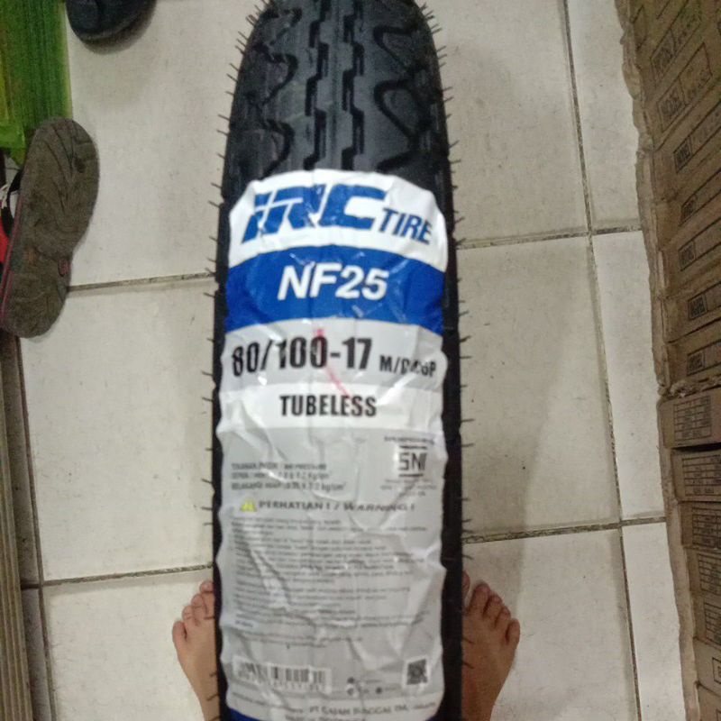 *BAN TUBLES IRC ukuran 80/100 Ring 17 (ukuran standar ban depan CB150 Verza/Megapro/Tiger/Ninja)
