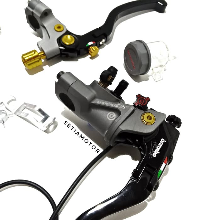 Master Rem Brembo Rcs Tabung - Kiri Kanan Vixion R15 Ninja Matic Aerox - Titanium - Variasi Motor