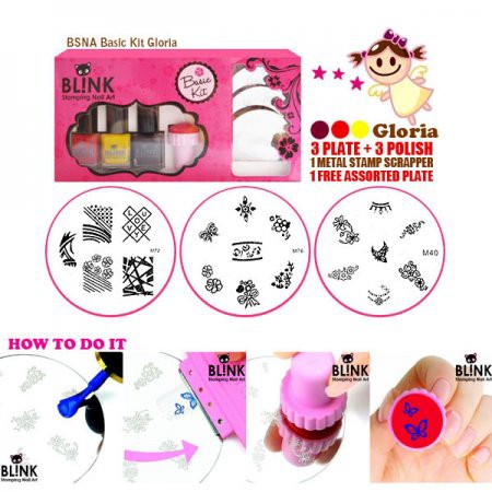 BLINK STAMPING NAIL ART BASIC KIT GLORIA