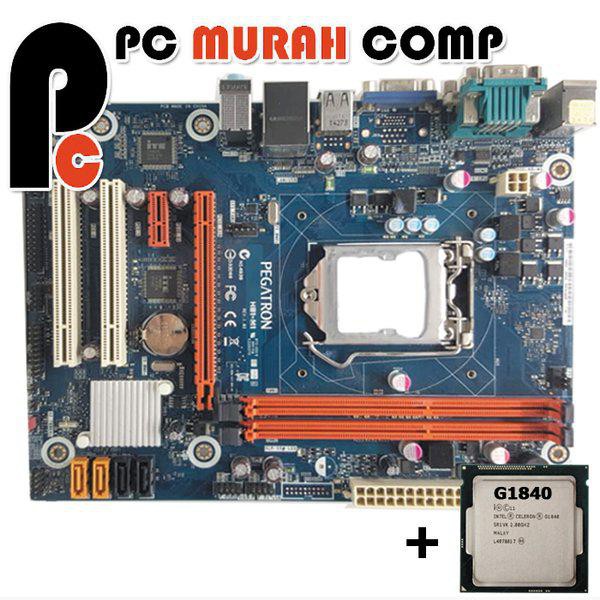 Promo Mainboard LGA 1150 H81 OEM Pegatron Onboard dengan Processor G1840
