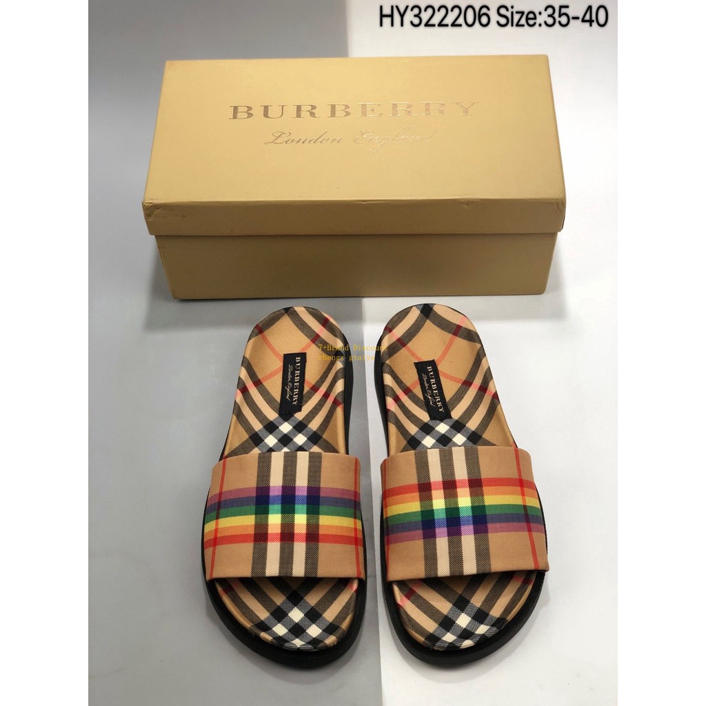 burberry rainbow sandals