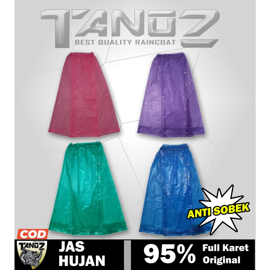 jas hujan rok wanita tanoz bahan pvc karet (hanya rok)