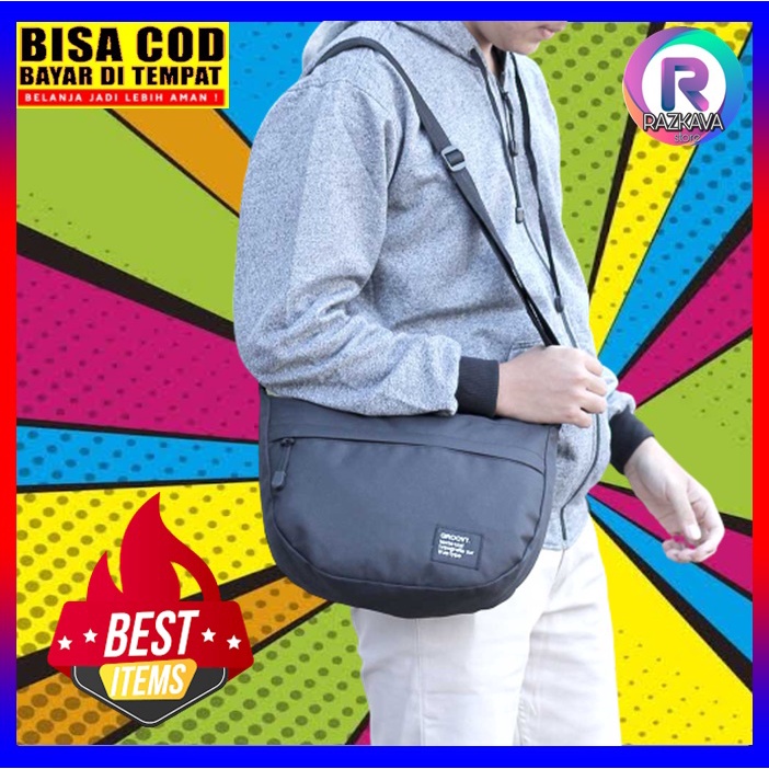 Tas Samping Wanita Pria Salempang Slempang Selendang Sandang Sekolah Kuliah Kerja Cewek Cowok Distro