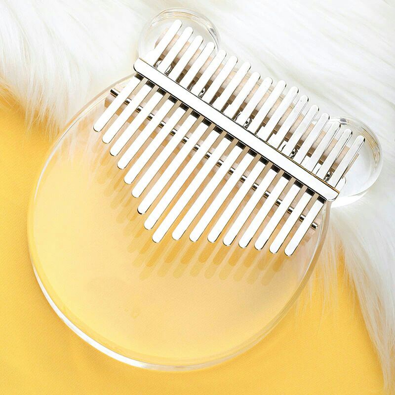 Kalimba Thumb Piano Musical Toys Acrylic 17 Key Note Sound Pel0702