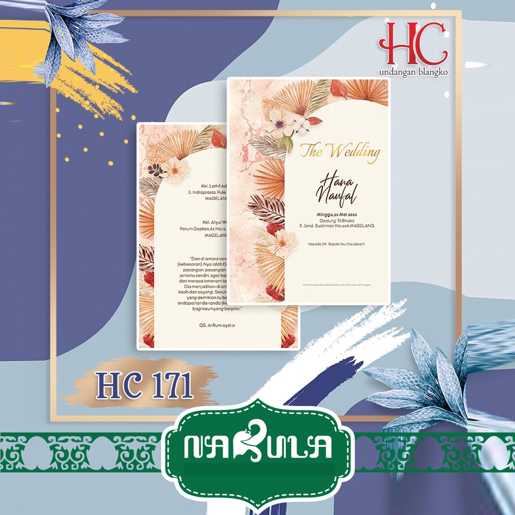 Undangan Blangko Seri HC 171 Harga Murah