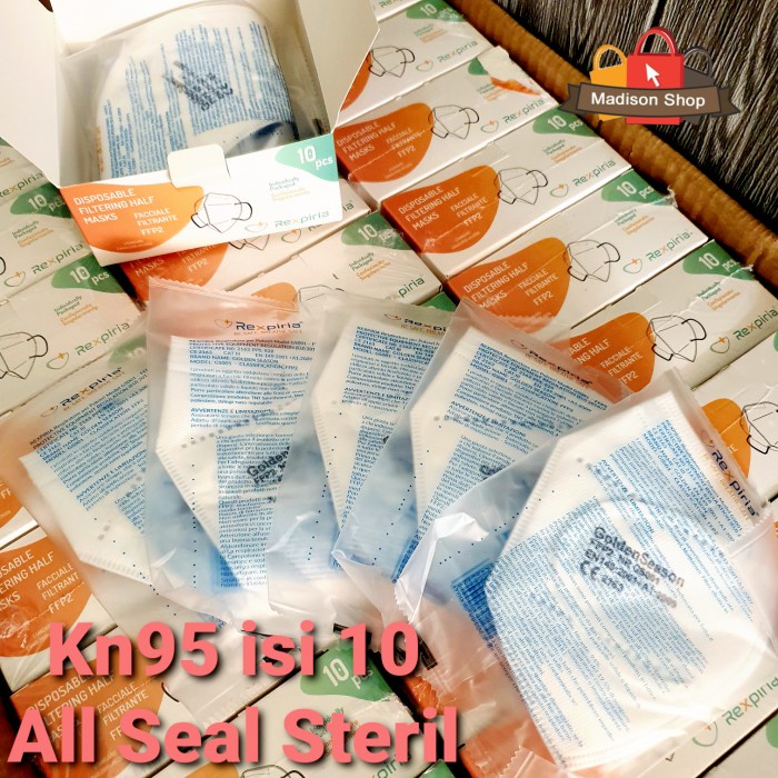 SALE Masker Medis KN95 FFP2 Rexpiria Masker Individual Steril Murah Harga Grosir Termurah