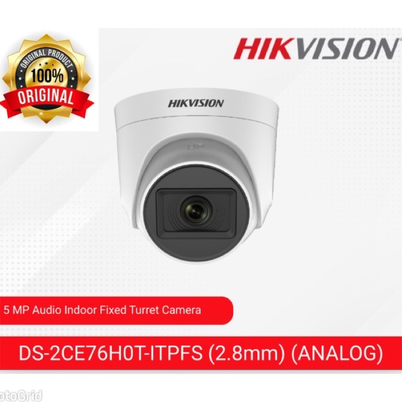 Promo Kamera CCTV Hikvision 5MP Built in Mic Indoor 2CE76H0T-ITPFS