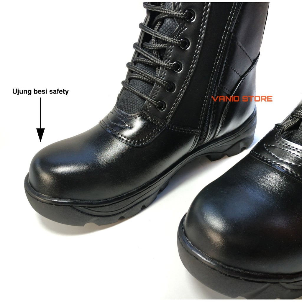 SEPATU PDL SAFETY BOOTS TNI POLRI SECURTY