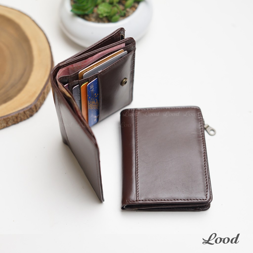 DOMPET KULIT ORIGINAL 100% PRIA WANITA UNISEX ZIPPER WALLET - GRATIS UKIR NAMA