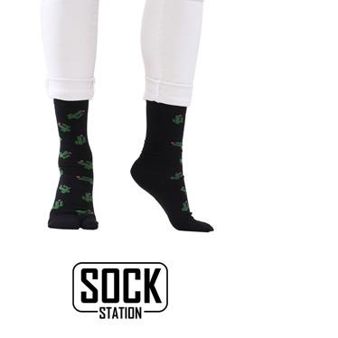 MUNDO SOCK STATION Women Casual Thumb Sock Knee - Kaos Kaki Wanita Jempol Panjang