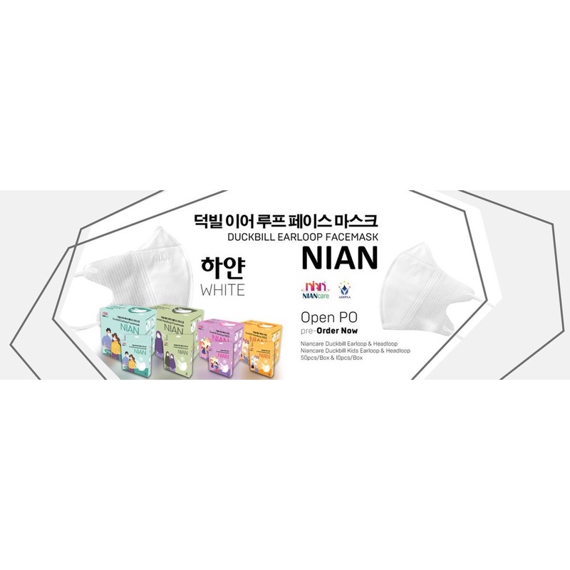 MASKER DUCKBILL EARLOOP DEWASA NIAN CARE 3PLY