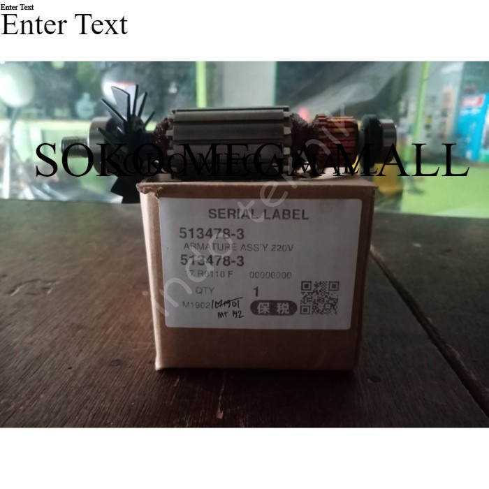 Diskon Armature / Angker Mesin Serut Sugu Maktec MT 192 / MT192 Asli Ori