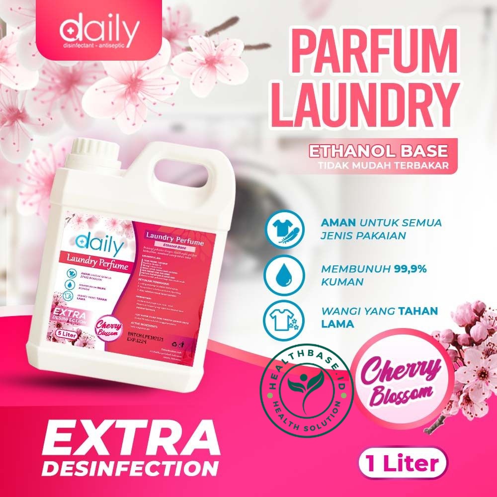 PEWANGI PAKAIAN BAJU GRADE A DAILY PARFUM LAUNDRY EXTRA DISINFECTION 1 LITER CHERRY BLOSSOM