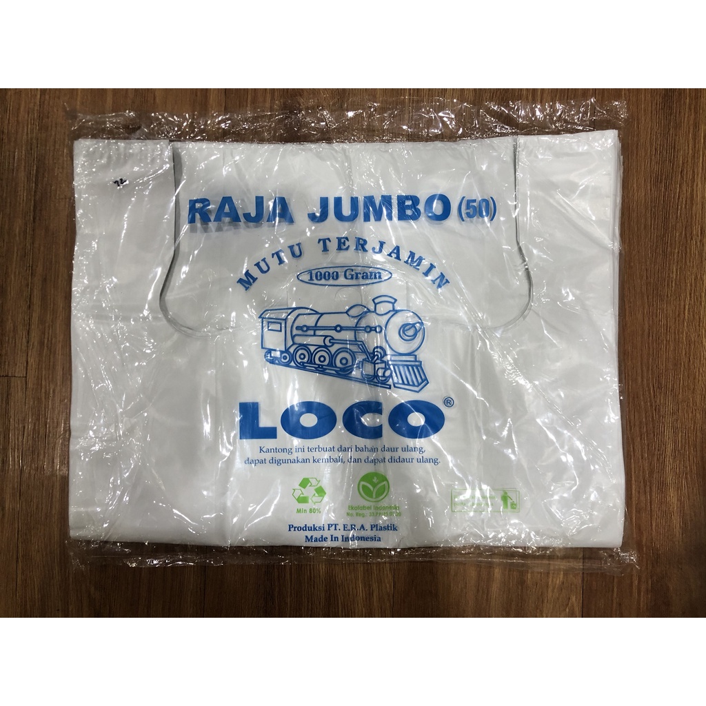 KANTONG PLASTIK KRESEK LOCO RAJA JUMBO UKURAN 50