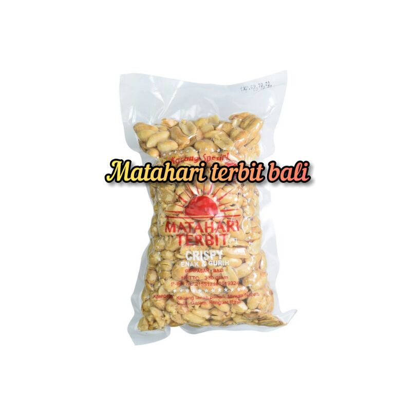 

KACANG MATAHARI TERBIT BALI CRISPY 330gr dijamin renyah,empuk,gurih dan enak