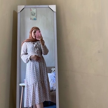 Tunik Ceruty Babydoll Tunik Wanita Motif