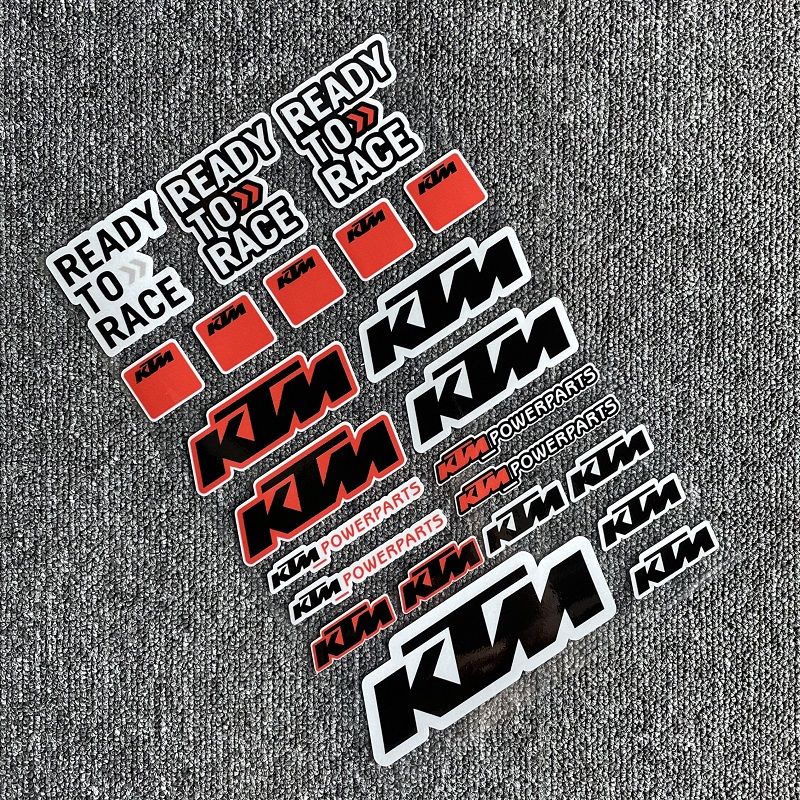 ✨READY STOCK✨ KTM Reflective Motorcycle Sticker Helmet Decoration Decals Bully Dog Tank Stickers