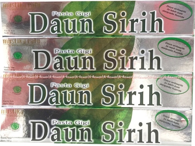 Daun Sirih Mustika Ratu 150gr Pasta Gigi Daun Sirih Odol Toothpaste With Piper Betle Leaf Extract Tooth Paste Daun Sereh Daunsirih Halal MUI 150 Gram