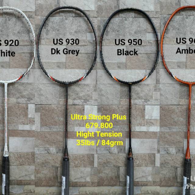 Raket Badminton Lining Ultra Strong US 920 930 950 960 + Plus 84gr 35lbs 4u Original