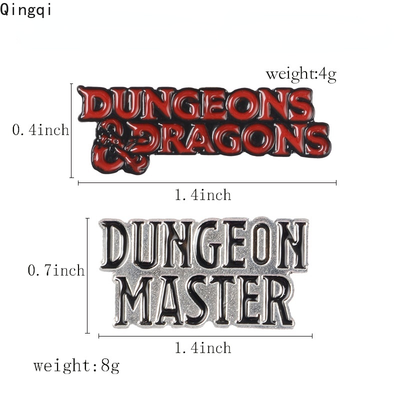 Bros Pin Enamel Dungeon Master Dragons Dnd20 Untuk Bermain Peran