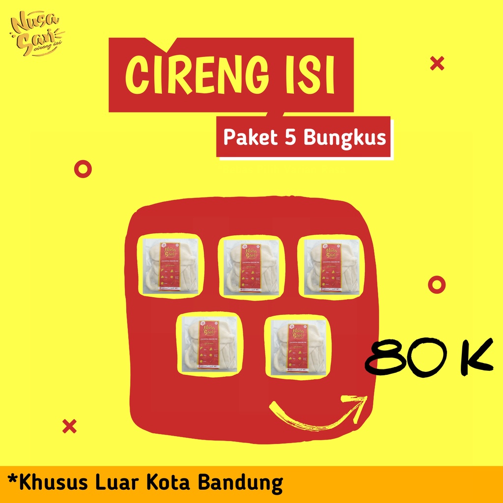 

Cireng Isi Nusa Sari (Paket 5 Bungkus)