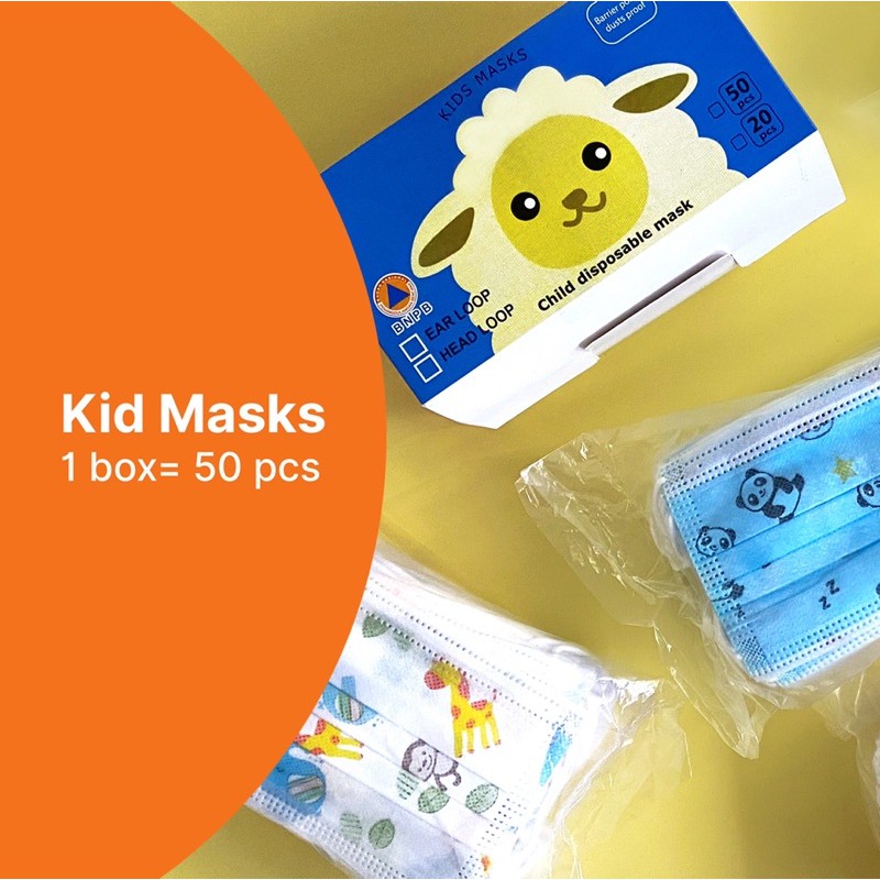 Masker Motif Anak TERBAIK 3ply (Tidak ada motif jelek)
